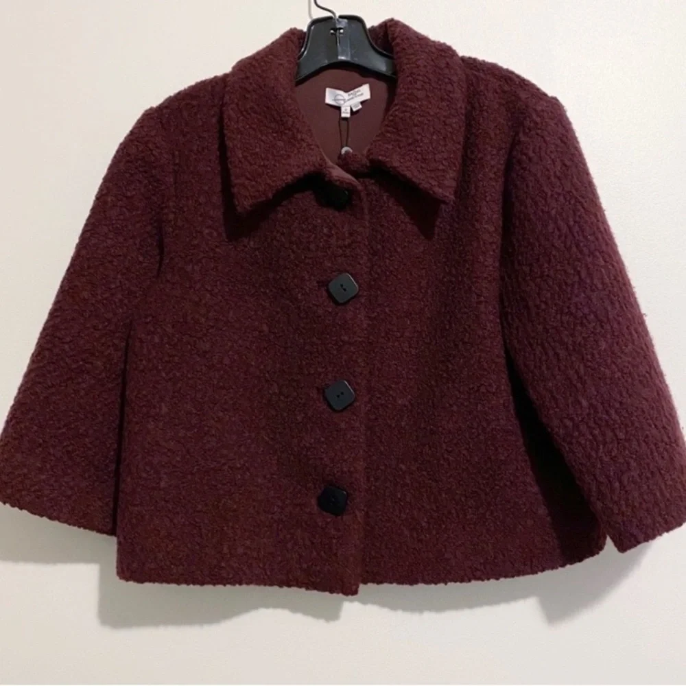 𝅺Anthropologie Raoul for Made in Kind Swing Jacket Coat Size 8P NWT - Picture 11 of 12